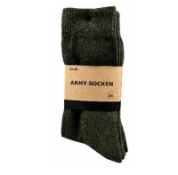 Herren Socken ARMY, oliv - halblang - 2er-Pack