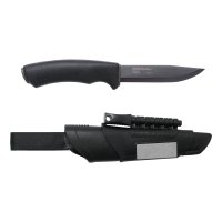 Outdoormesser Bushcraft Survival, schwarz