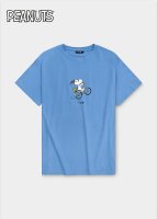 Bavarian Caps - T-Shirt PEANUTS RADLN, blau